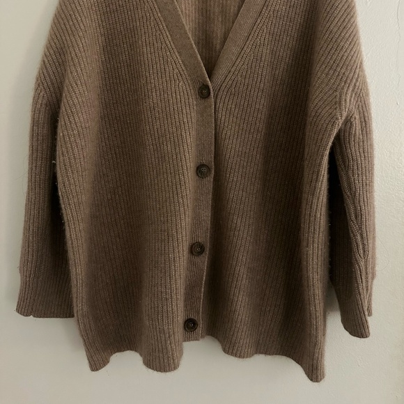 Jenni Kayne Cashmere Cocoon Cardigan in Undyed Stone - Picture 7 of 7